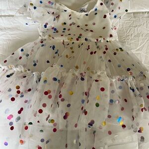 Lola + The Boys Multicolor Polka Dot Dress
